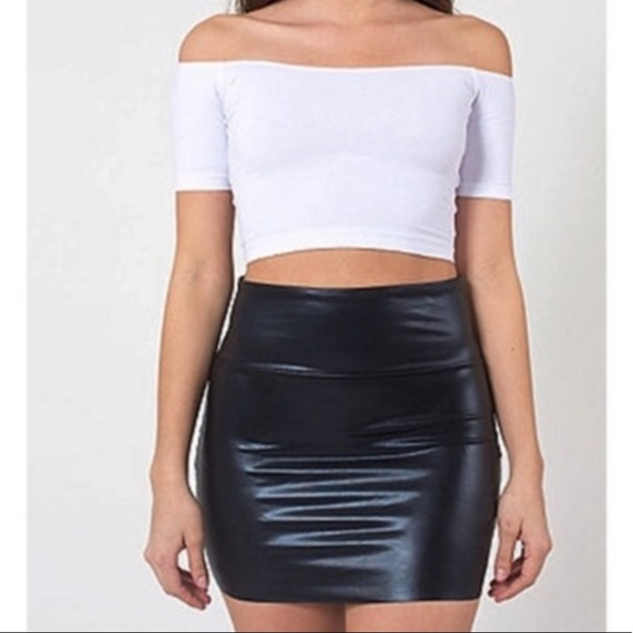 American Apparel Dresses & Skirts - American Apparel Faux Leather Mini Skirt